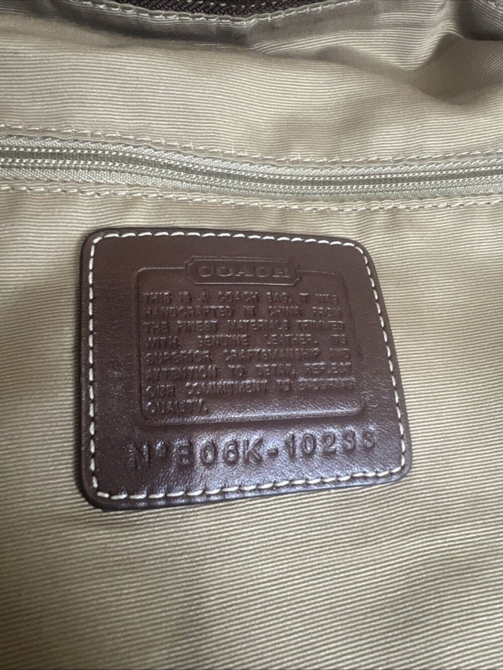 Vintage Coach (2006) Brown Patchwork Signature Hobo Shoulder Bag Y2K Retro Boho - Picture 9 of 16